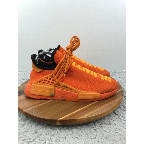 Adidas NMD Hu Pharrell Orange Casual Athletic Daily Sneakers Mens 6 GY0095 - Picture 3 of 14